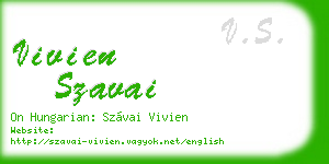 vivien szavai business card