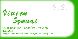 vivien szavai business card